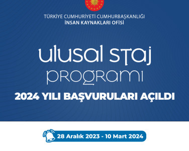 Ulusal Staj Programı 2024 Başvuruları